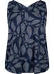 Gedrucktes Top mit V-Ausschnitt, Navy B. w. Dot Leaf, Packshot image number 0