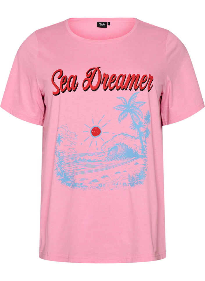 T-Shirt mit Print, Rot, Packshot image number 0