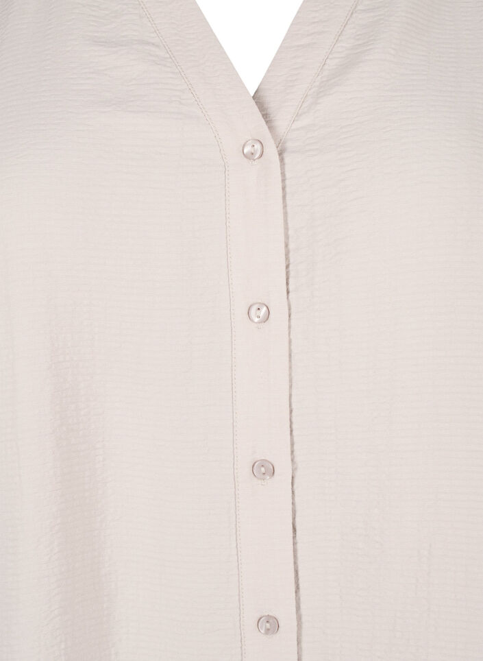 Viskose-Hemdbluse mit 3/4-Arm, Chateau Gray, Packshot image number 2