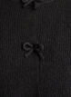Kurzärmelige Strickjacke mit Schleifen, Schwarz, Packshot image number 2