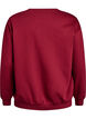 Sweatshirt mit Frottee-Schriftzug, Dunkles Bordeaux, Packshot image number 1