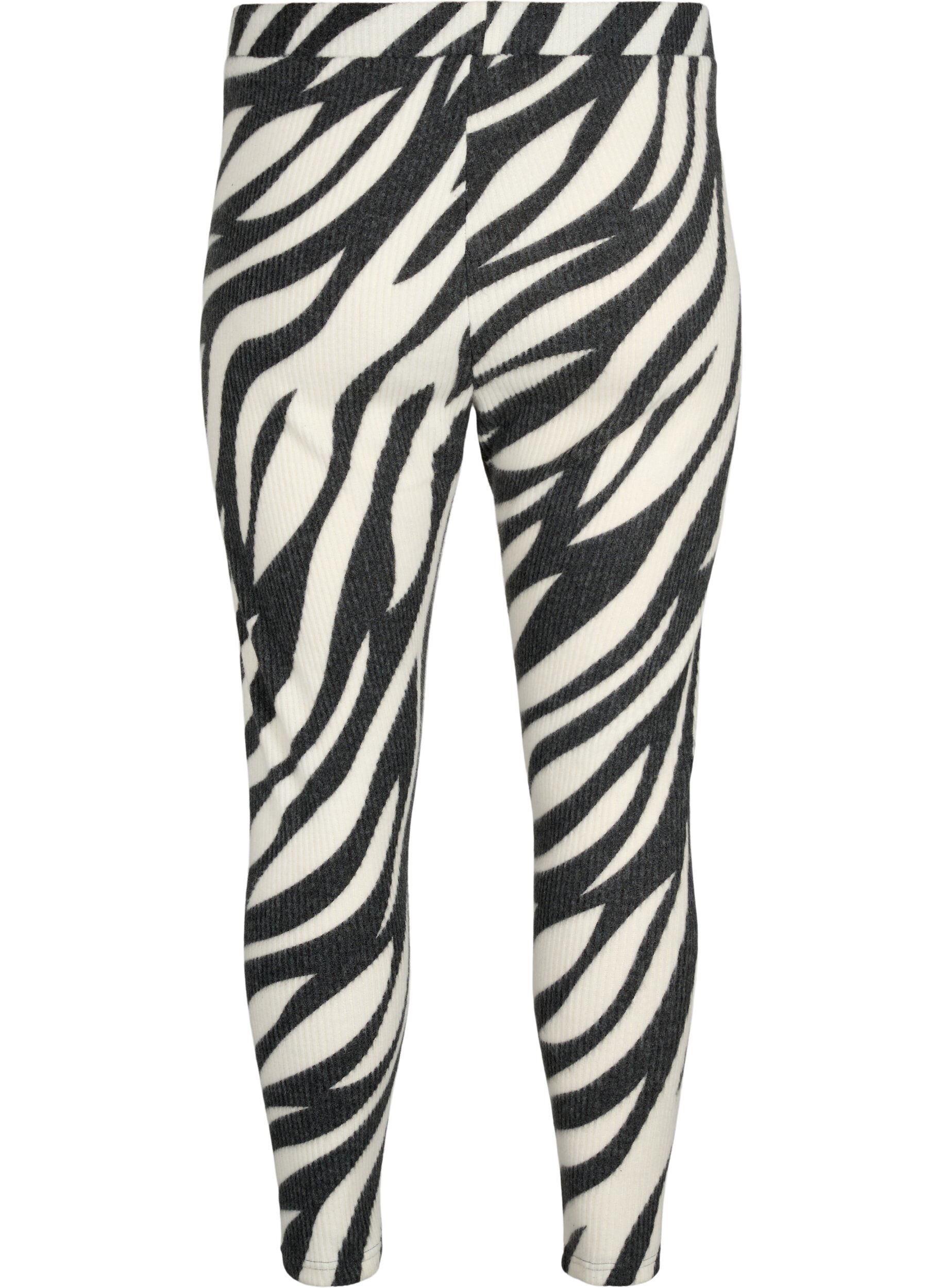 Zizzi Leggings mit Zebra-Print, White Zebra, Packshot image number 1