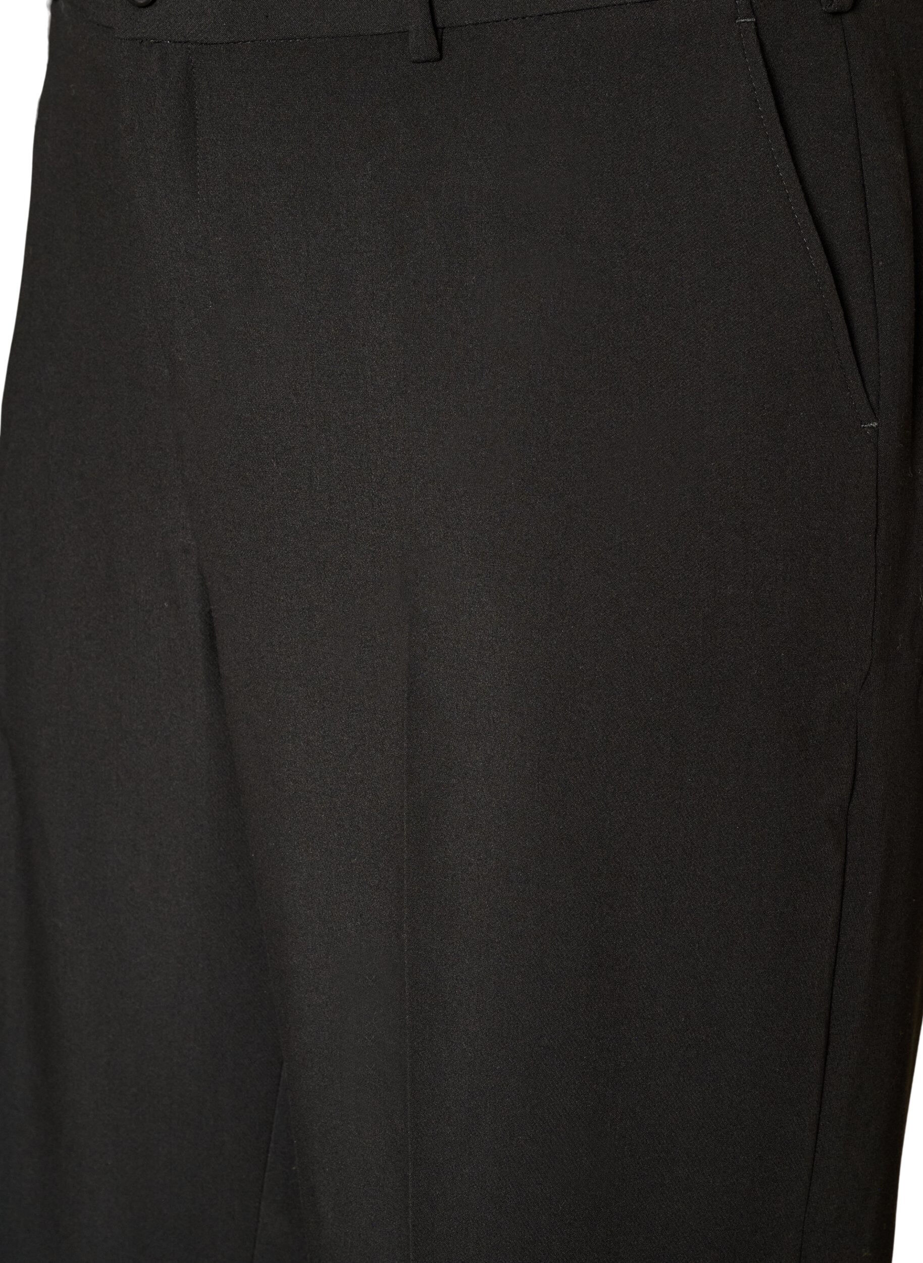 ZizziWeite Anzughose mit hoher Taille, Schwarz, Packshot image number 2
