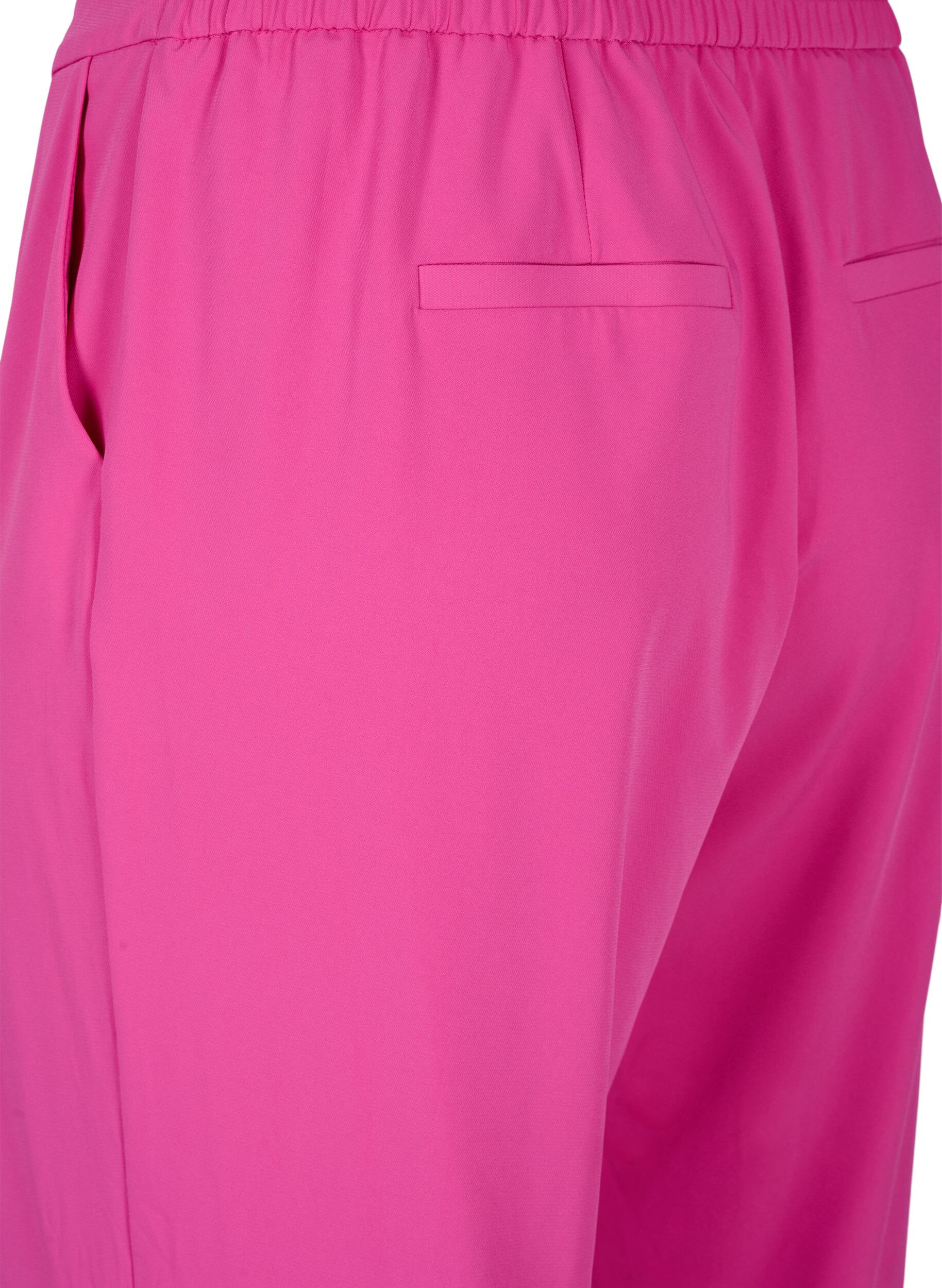 Zizzi Klassische Hose mit Taschen, Festival Fuchsia, Packshot image number 3