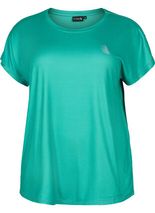 Kurzärmeliges Trainings-T-Shirt, Mint, Packshot image number 0