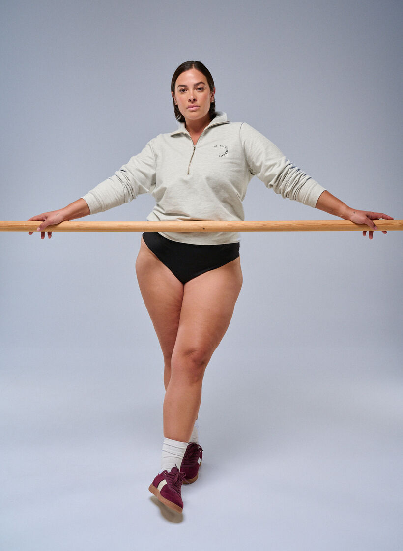 2er-Pack unsichtbare G-String Trainingsslips, Schwarz, Image image number 0