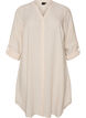 Lange Bluse aus Leinen und Viskose, Beige, Packshot image number 0