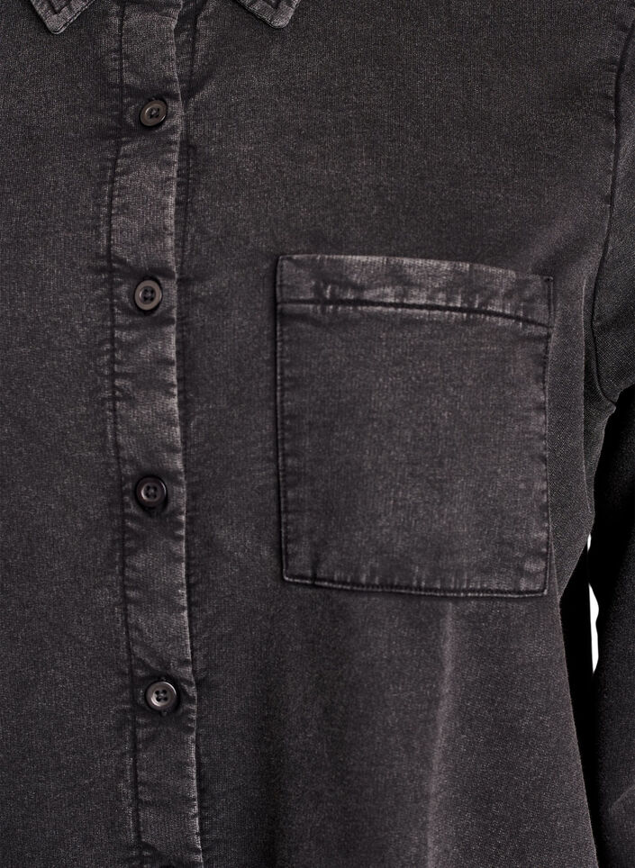 Shirt aus Sweatstoff mit Washed-Effekt, Grau, Packshot image number 2
