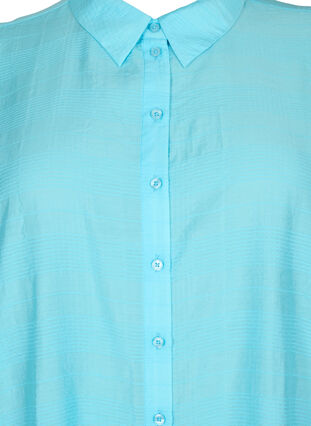 Langes Shirt aus Viskose mit Textur, Bachelor Button, Packshot image number 2