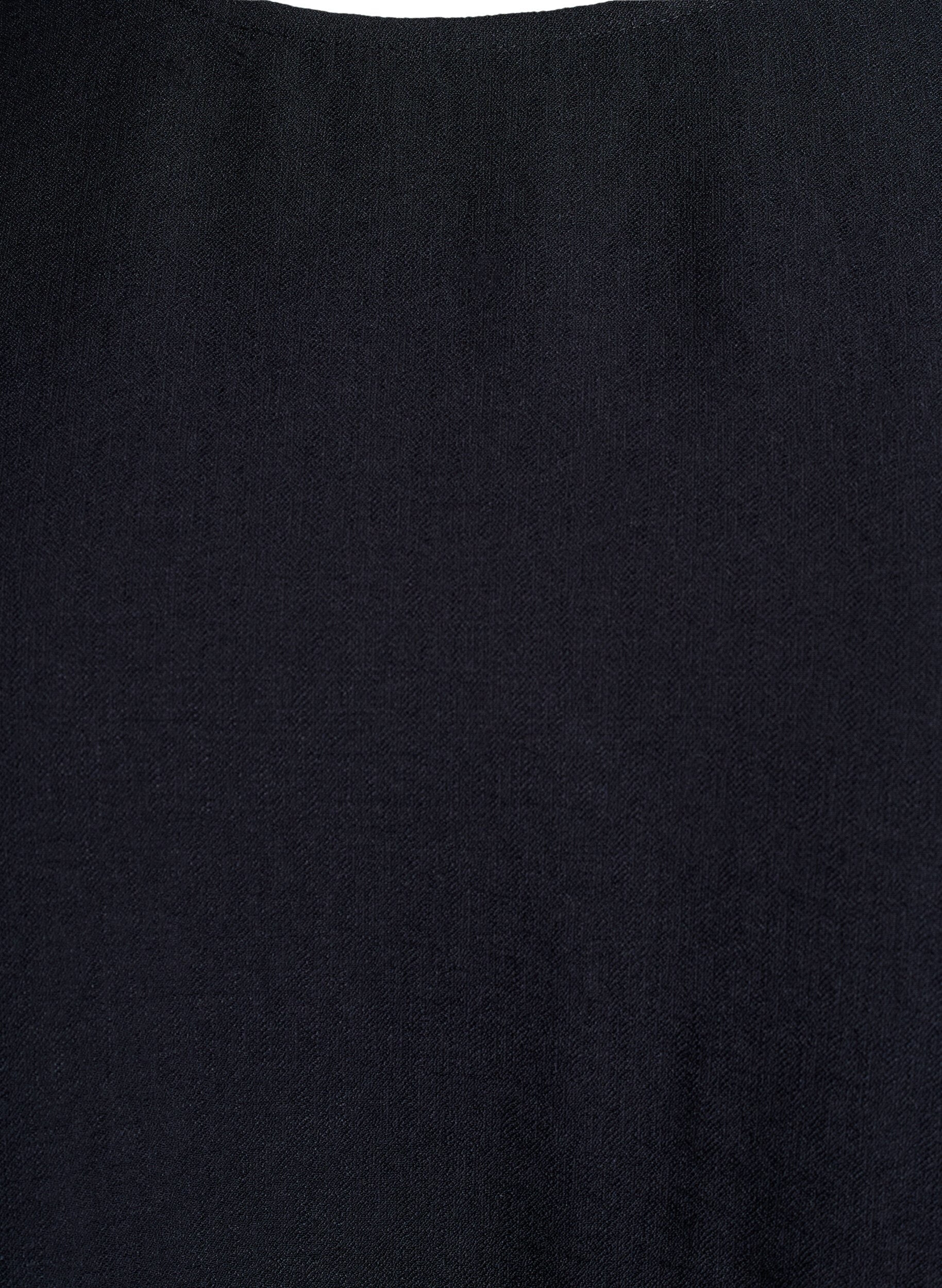 Zizzi Bluse aus Viskose mit halben &Auml;rmeln, Schwarz, Packshot image number 2