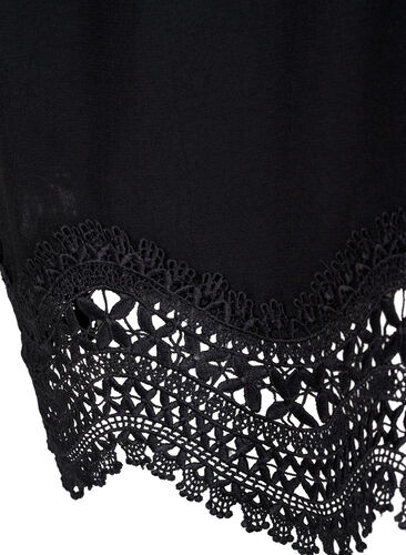 Viskose-Kleid mit Stickerei, Black, Packshot image number 3