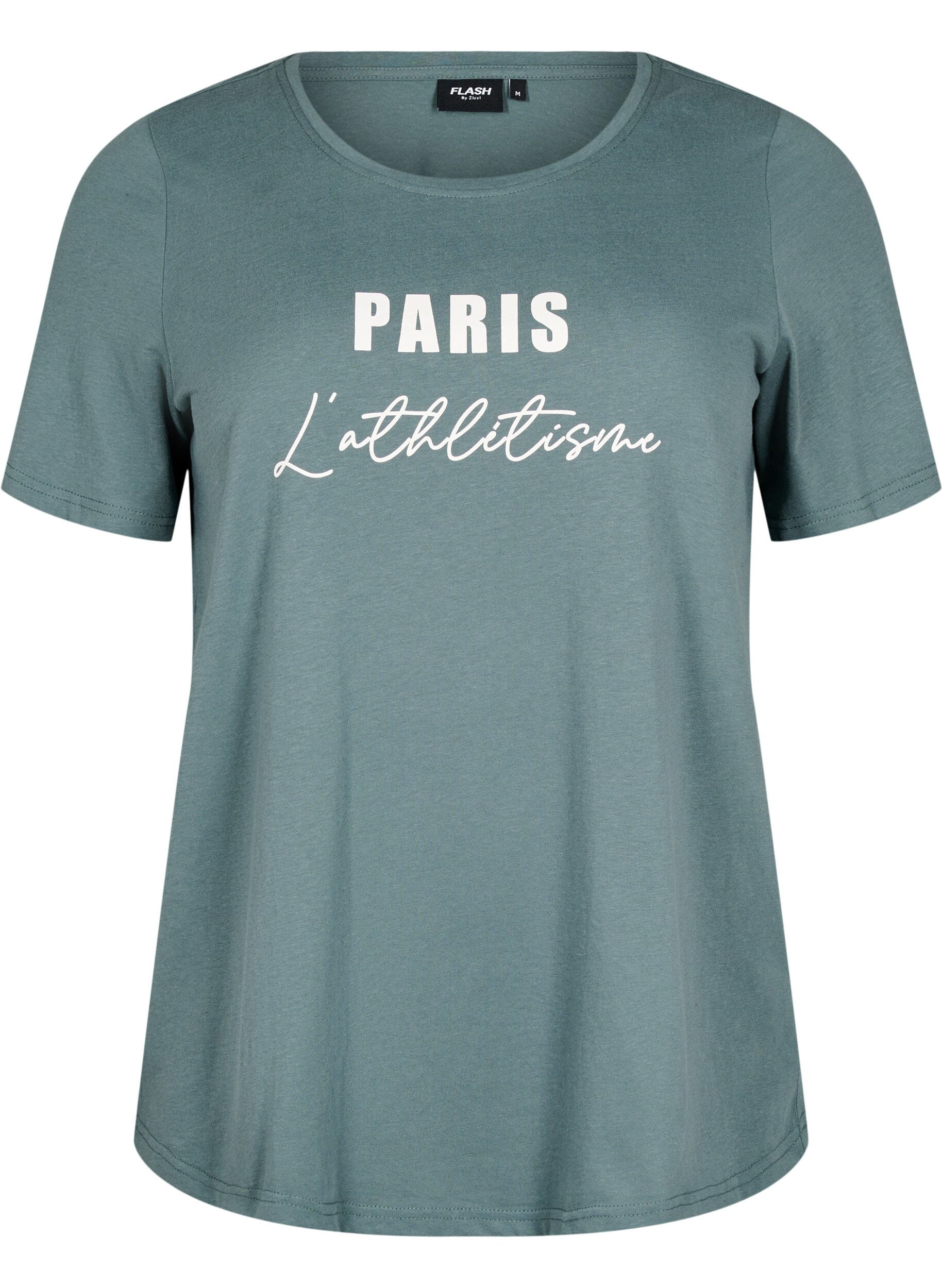 Zizzi FLASH - T-Shirt mit Print, Gr&uuml;n, Packshot image number 0