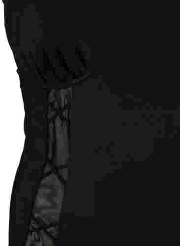 Badeanzug mit Bügel und String-Details, Black, Packshot image number 2