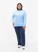 Gemusterter Pullover, Blue Bell/Birch, Model image number 2