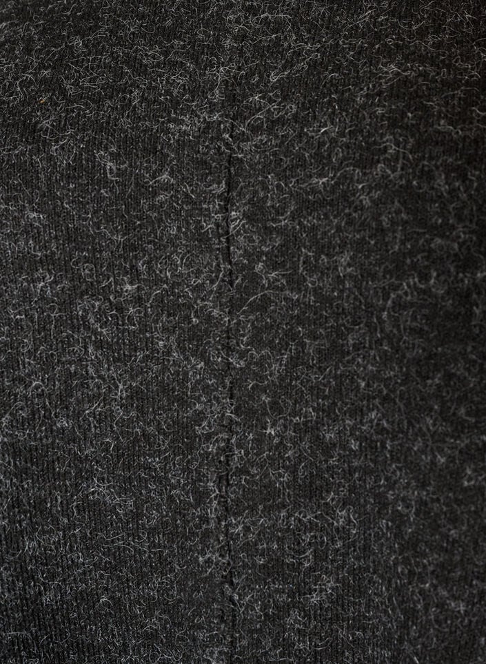 Strickponcho mit Rundhalsausschnitt, Grau, Packshot image number 2