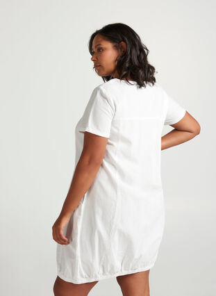 Kleid mit Taschen, Bright White, Model image number 1