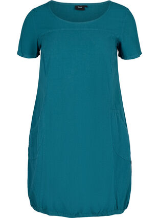 Kleid mit Taschen, Blue Coral, Packshot image number 0