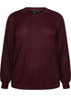 Bluse mit vertikaler Struktur und Glitzerfaden, Rot, Packshot image number 0
