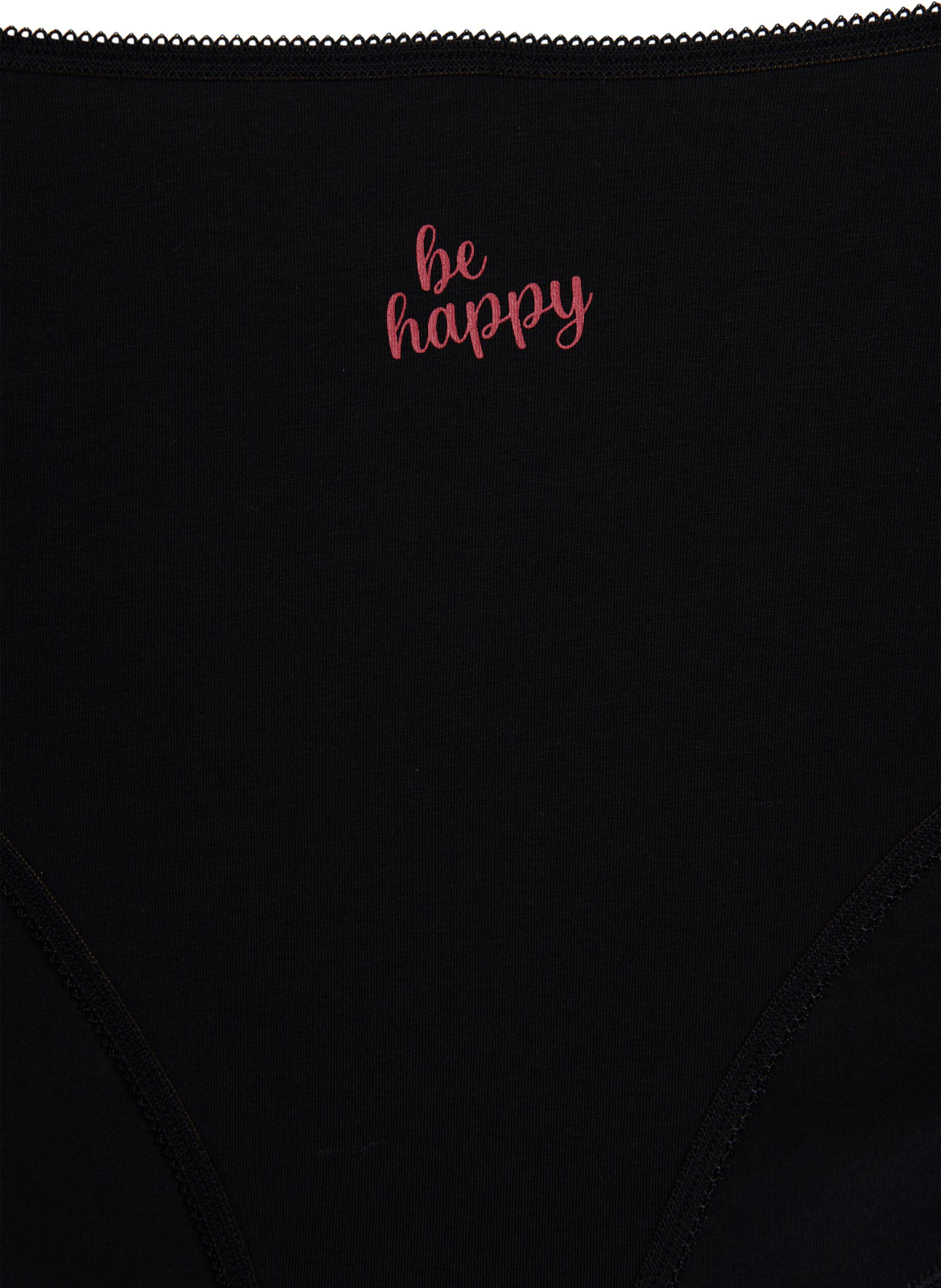 Zizzi 7er-Pack Slips mit normaler Leibh&ouml;he, Rot, Packshot image number 3