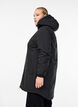 Leichter gepolsterter Parka mit Kapuze, Schwarz, Model image number 3