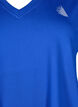 Lockeres Trainings-T-Shirt mit V-Ausschnitt, Blau, Packshot image number 2