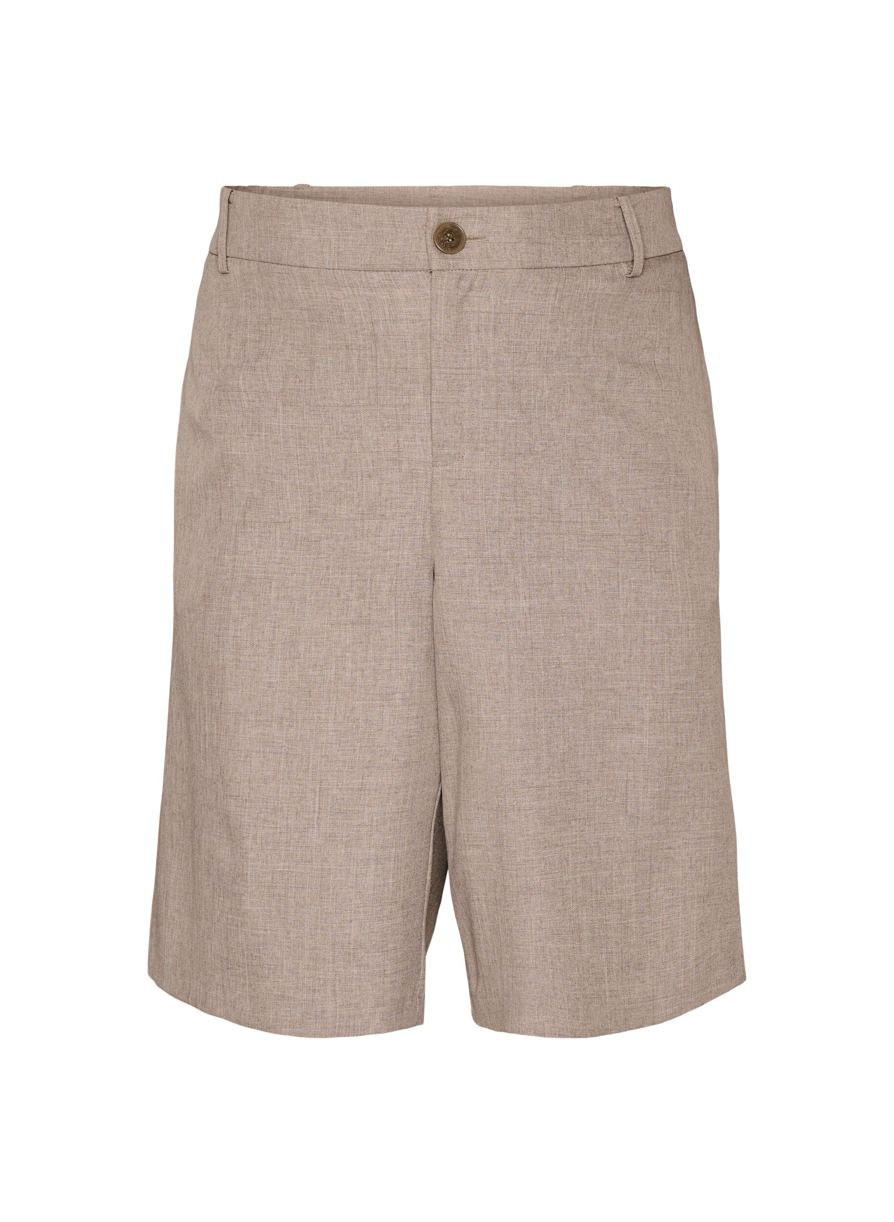 Lockere Bermudashorts mit hoher Taille