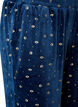 Pyjamahose aus Velours mit Allover-Print, Blau, Packshot image number 2