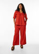 Lockere Hose mit elastischem Bund und Taschen, Rot, Model image number 0