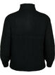 Strickpullover mit hohem Kragen und Rei&szlig;verschluss, Schwarz, Packshot image number 1