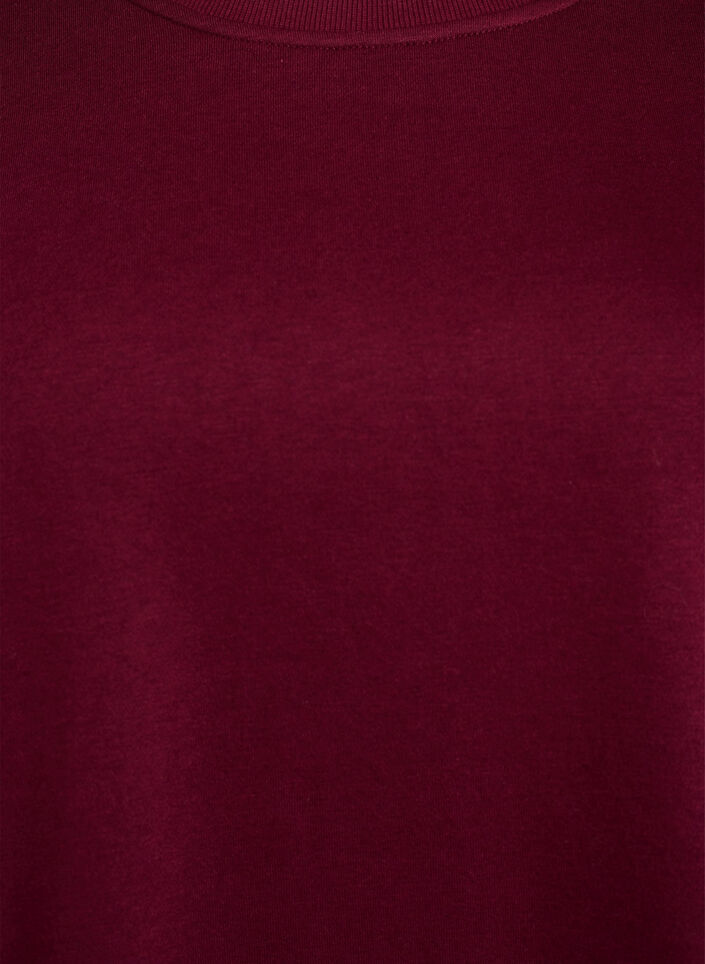 Sweatshirt mit Fransen, Dunkles Bordeaux, Packshot image number 2