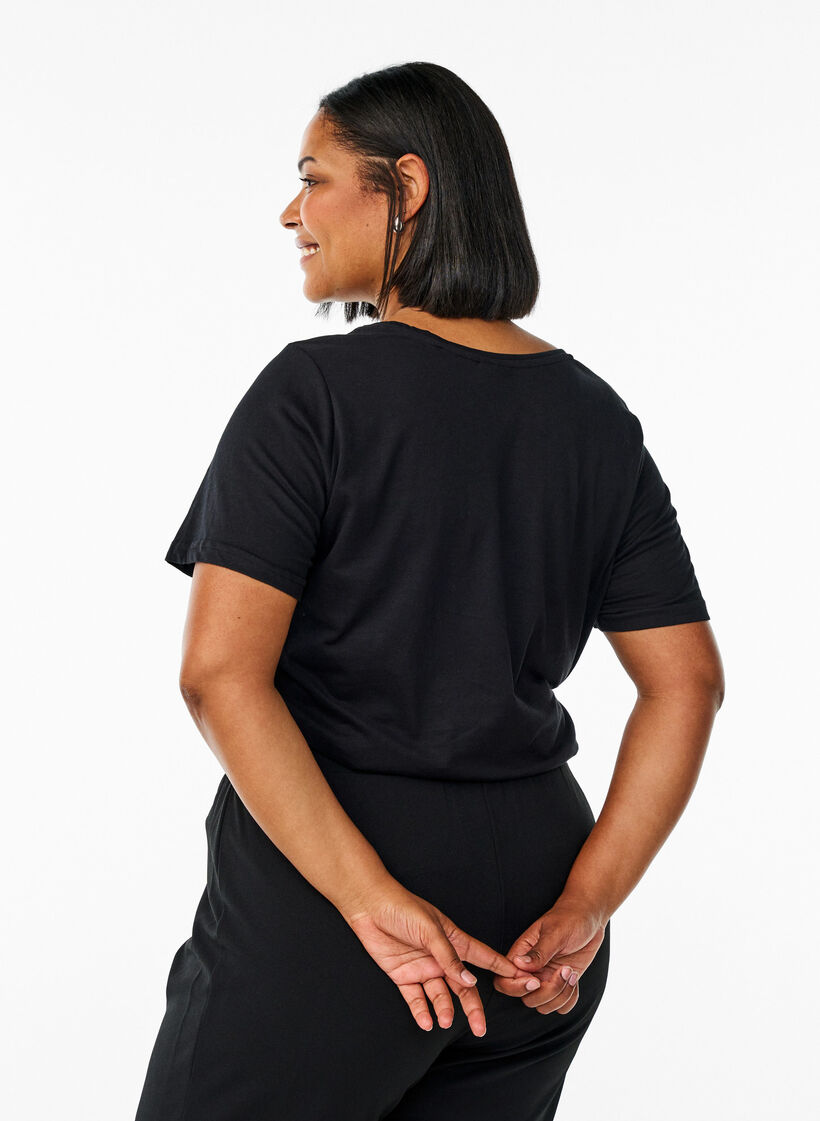 FLASH - T-Shirt mit Print, Schwarz, Model image number 2