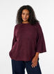 Ripppullover mit 3/4-&Auml;rmeln, Rot, Model image number 0