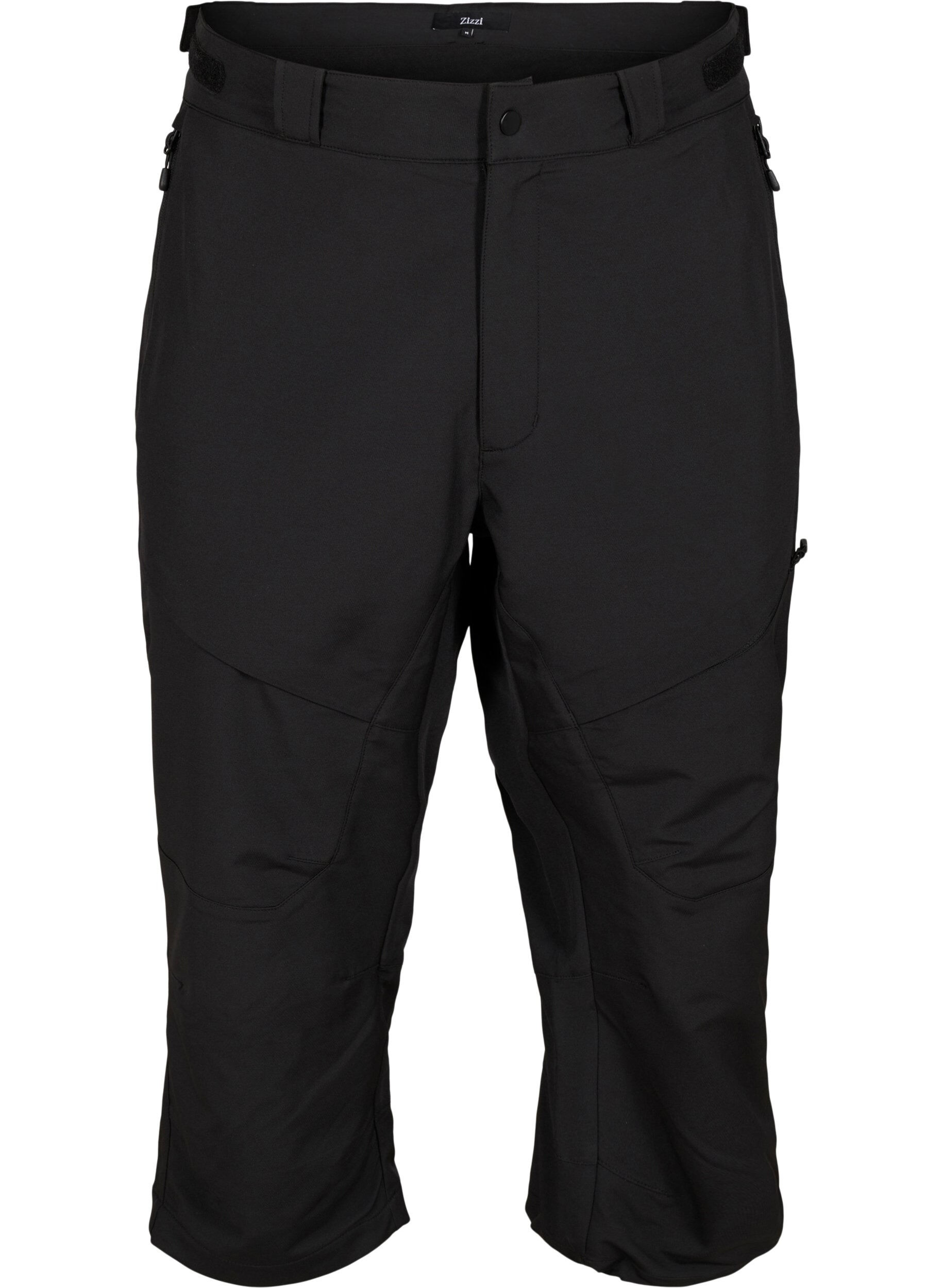 Zizzi Wander-Caprihose mit Taschen, Black, Packshot image number 0