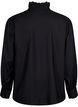 Viskose Shirt Bluse mit Ruffles, Black, Packshot image number 1