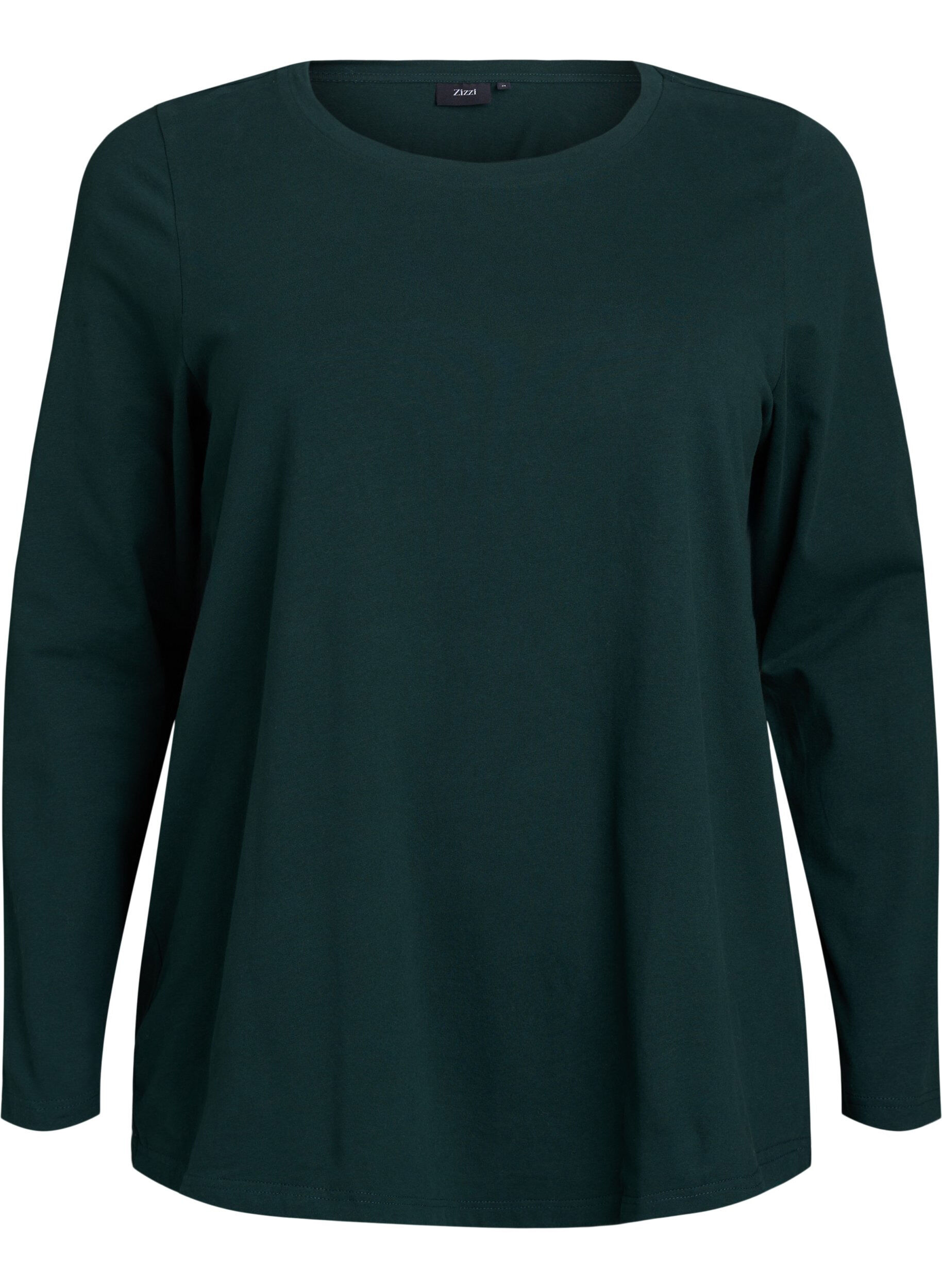 Basic Bluse aus Jersey mit langen &Auml;rmeln