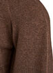 Strickjacke mit Rippenstrick und Taschen, Braun, Packshot image number 2