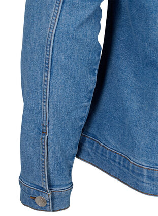 FLASH - Denim-Jacke aus elastischer Baumwollmischung, Blue Denim, Packshot image number 4