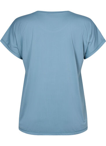 Kurzärmeliges Trainings-T-Shirt, Smoke Blue, Packshot image number 1