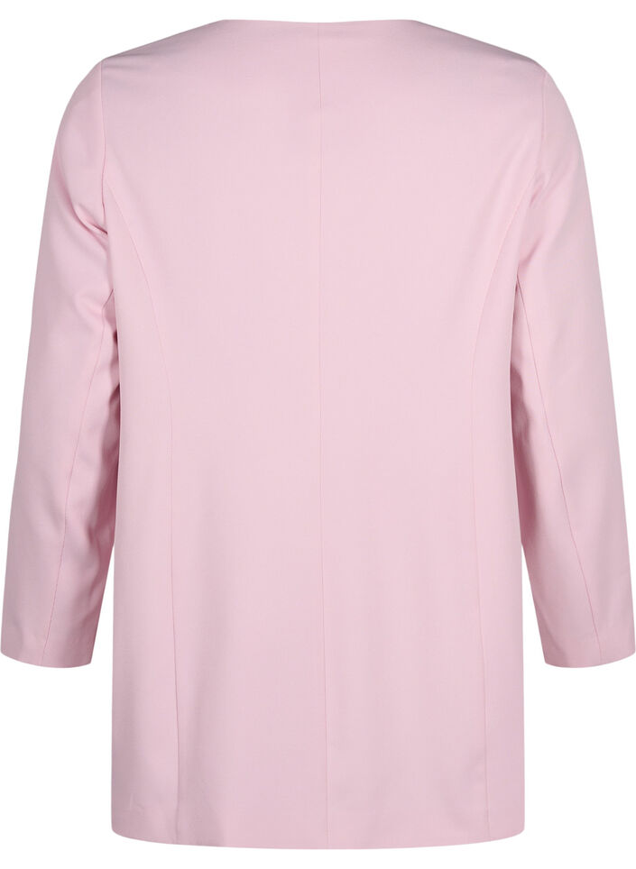 Frühlingsjacke mit verdeckter Knopfleiste, Parfait Pink, Packshot image number 1