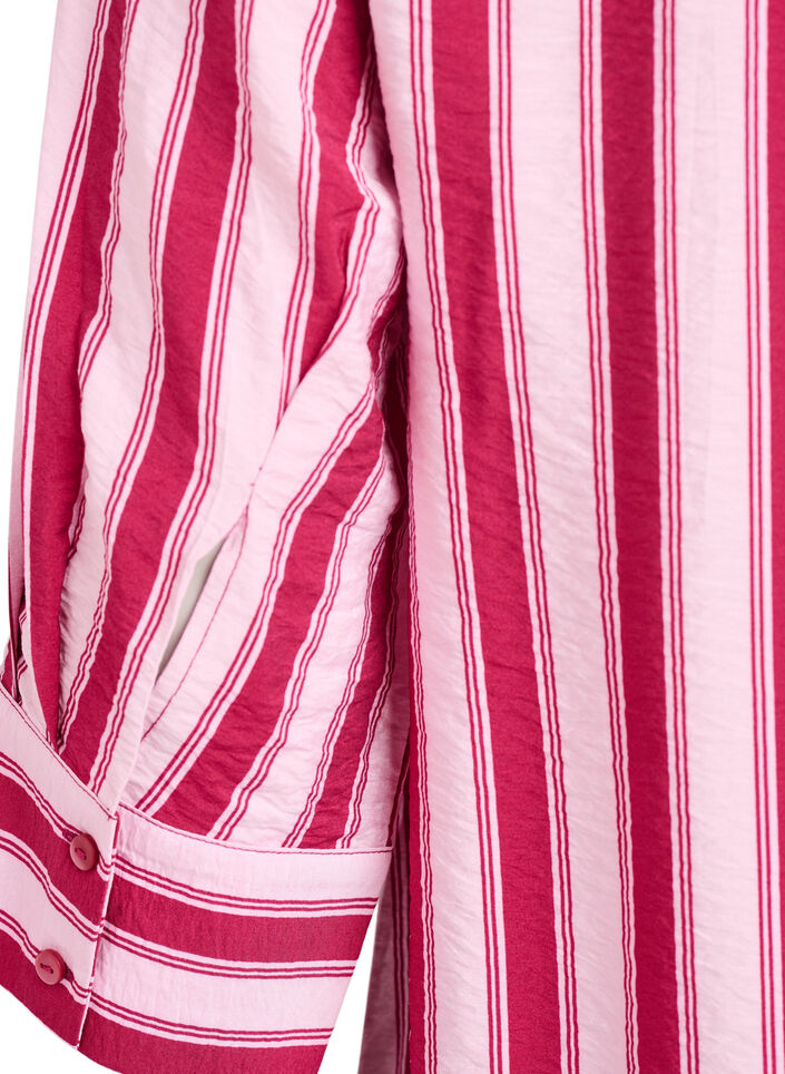 Kleid mit Kragen und Brusttasche, Pink, Packshot image number 3