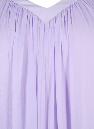 Lockeres Kleid mit kurzen Ärmeln, Purple Heather, Packshot image number 2