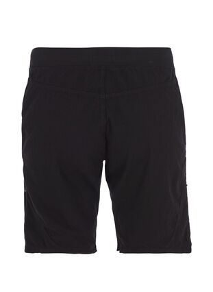 Lockere Shorts aus Baumwolle mit Taschen , Black, Packshot image number 1