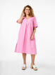 Kaftan-Kleid aus Baumwollmischung mit Leinen, Pink, Model image number 0