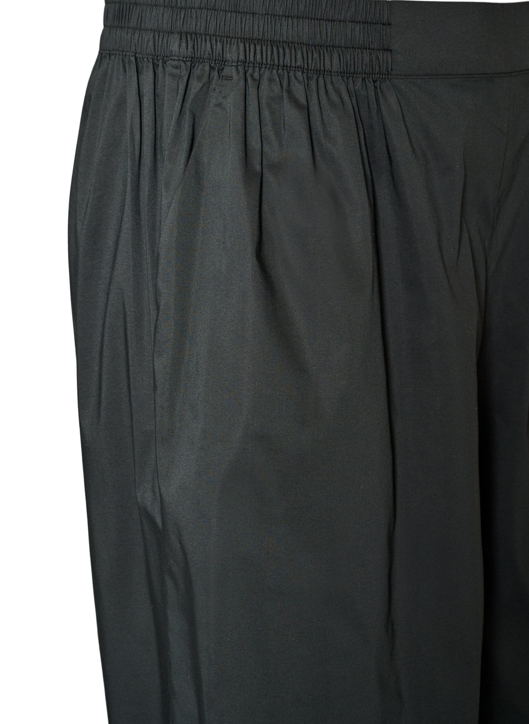 ZizziCulotte mit Gummizugbund und weiten Beinen, Schwarz, Packshot image number 2