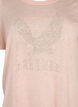 T-Shirt mit Nieten und Rundhalsausschnitt, Pale Blush, Packshot image number 2