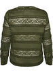Bluse aus Spitze mit langen &Auml;rmeln, Gr&uuml;n, Packshot image number 1