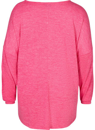 Bluse mit langen Ärmeln, Fandango Pink ASS, Packshot image number 1