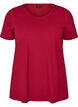 Einfarbiges basic T-Shirt aus Baumwolle, Rot, Packshot image number 0