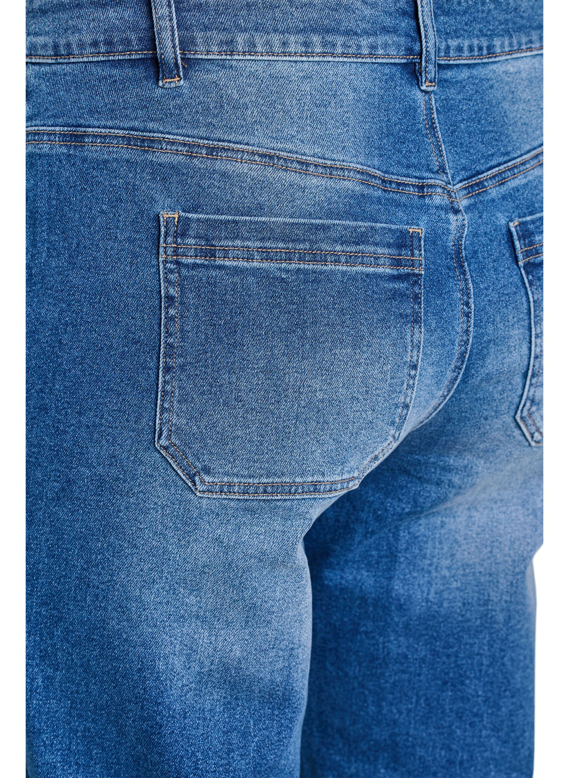 ZizziJeans mit Vordertaschen und geraden Beinen, Blau, Packshot image number 3