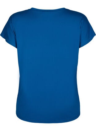 Lockeres Trainings-T-Shirt mit V-Ausschnitt, Blue Opal, Packshot image number 1